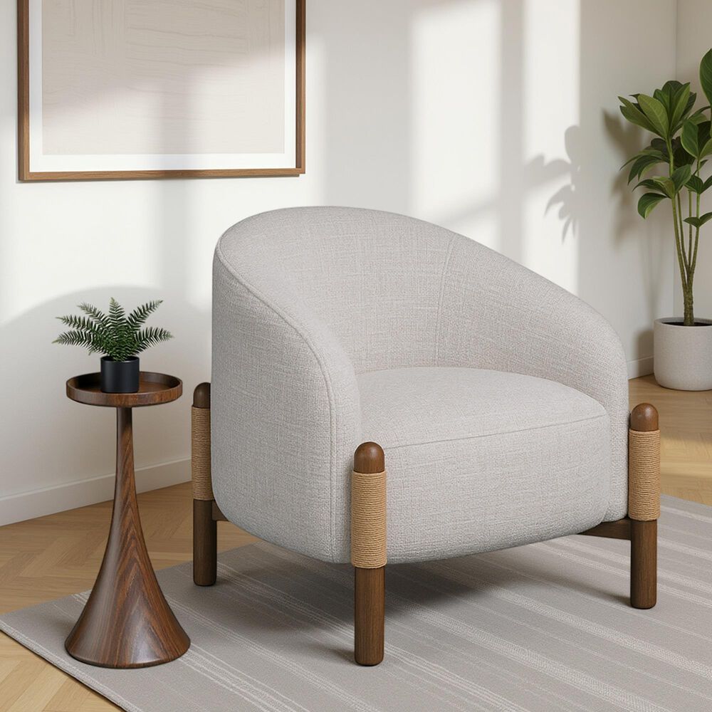 Blue River Stormy Accent Chair in Butter Cream, , large