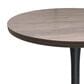 Leisuremod LeisureMod Bristol Dining table, Black Base with 27 Round Dark Walnut MDF top, , large