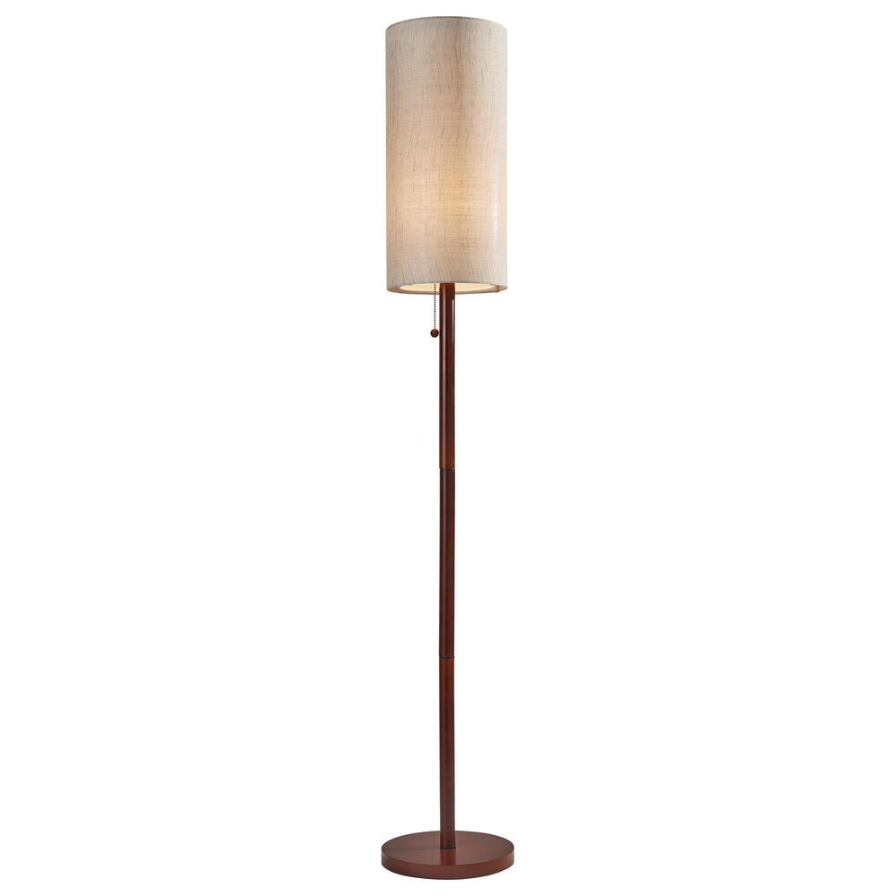 Adesso Hamptons Floor Lamp in Walnut, , large