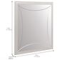 Vantage Mezzanine Mirrored 6 Drawer Dresser and Mirror in Dove Gray, , large