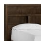 Riva Ridge Modern Loft King Bookcase Platform Bed in Brownstone, , large