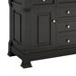 James Martin Vanities Brookfield 48" Single Bathroom Vanity in Black Onyx with 3 cm Ethereal Noctis Quartz Top and Rectangular Sink, , large