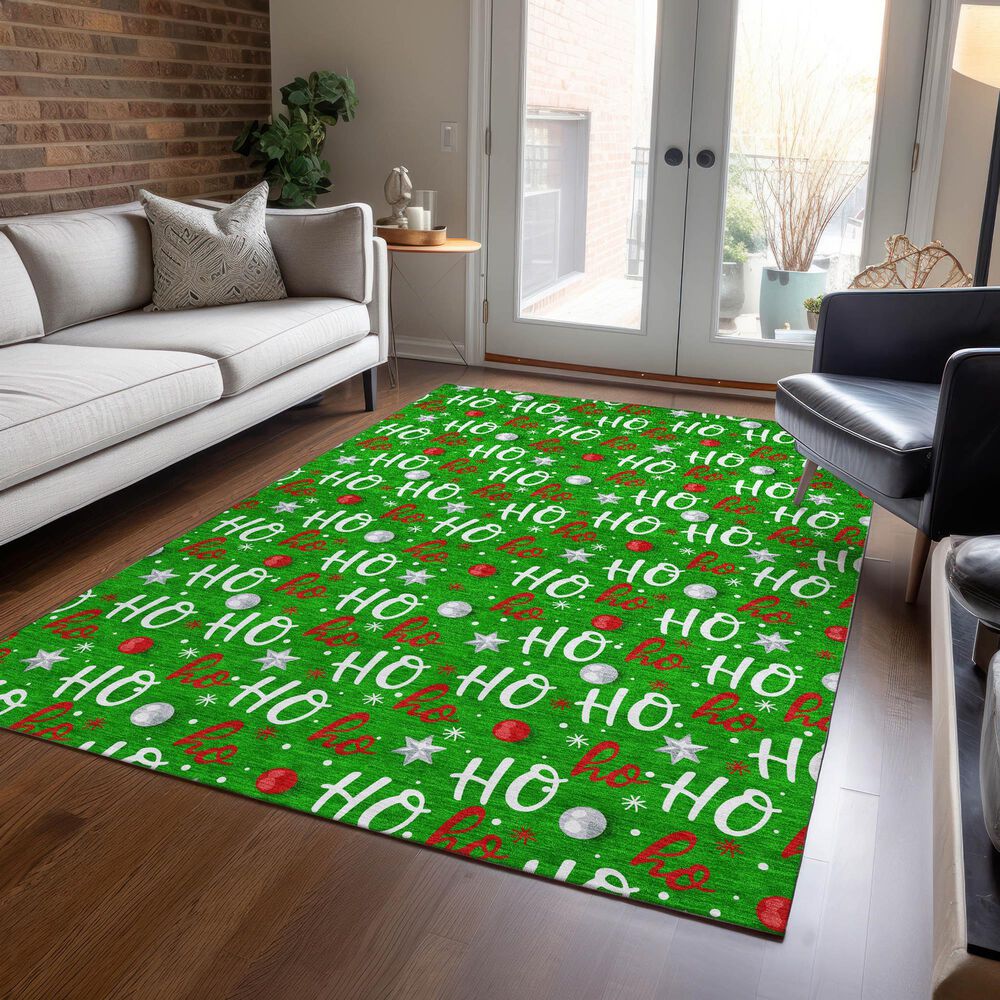 Dalyn Rug Company Wonderland WN18 5&#39; x 7&#39;6&quot; Green Indoor/Outdoor Area Rug, , large