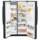 GE Appliances 25.3 Cu. Ft. Side by Side Refrigerator with Energy Star Certified in Black, , large