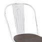 Lumisource Oregon Stackable Dining Chair in Esoressi/Vintage White (Set of 2), , large