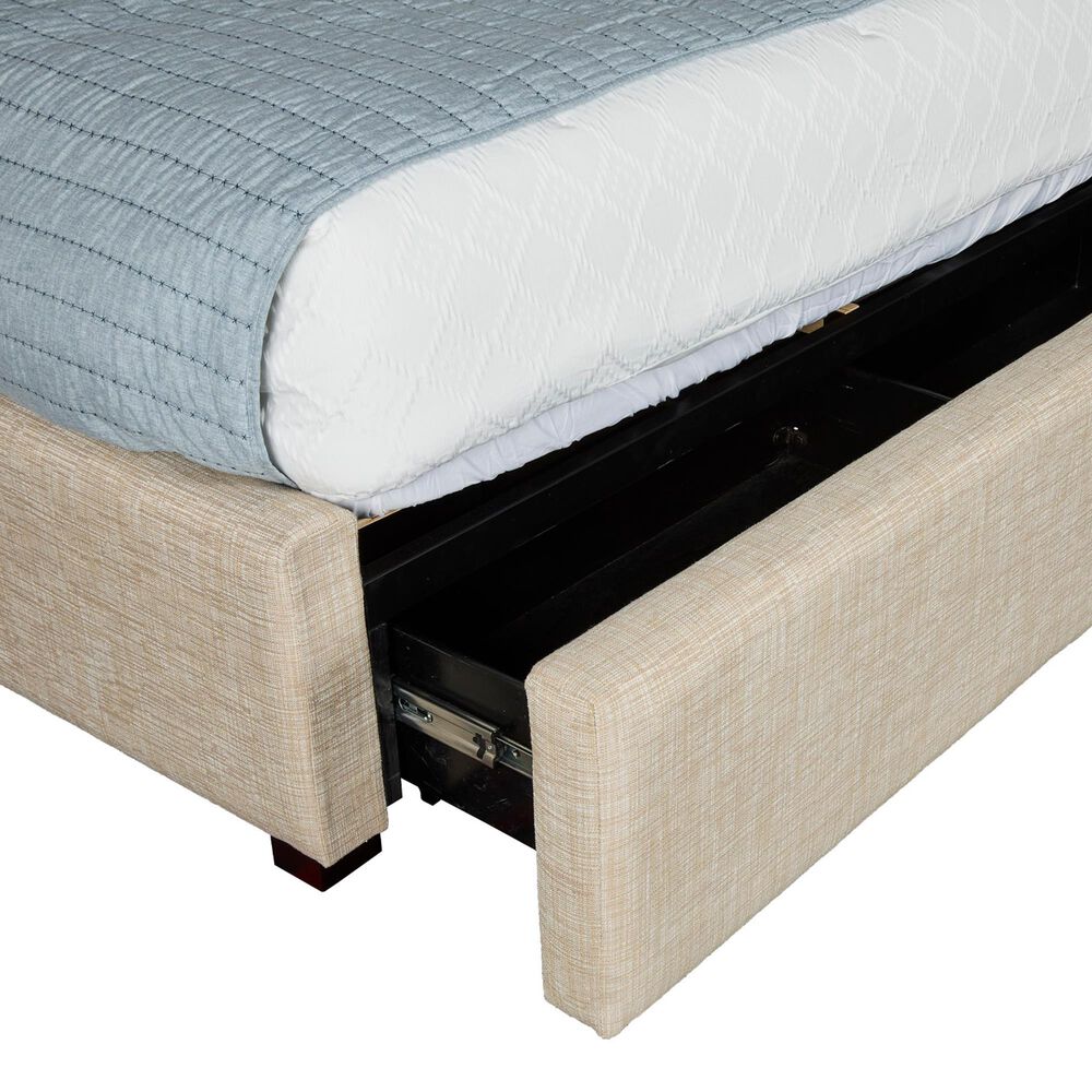 Simeon Collection Kennedy Queen Storage Panel Bed in Balanced Fossil, , large