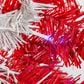 The Gerson Company 24" Pre-Lit Artificial Pine Christmas Wreath with Multicolor LED Lights in Red and White, , large