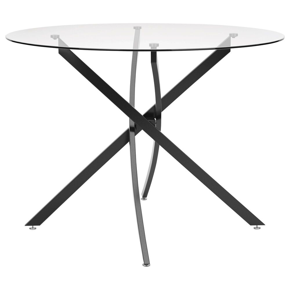 Ashley Pharwynn Round Dining Table in Dark Gunmetal - Table Only, , large