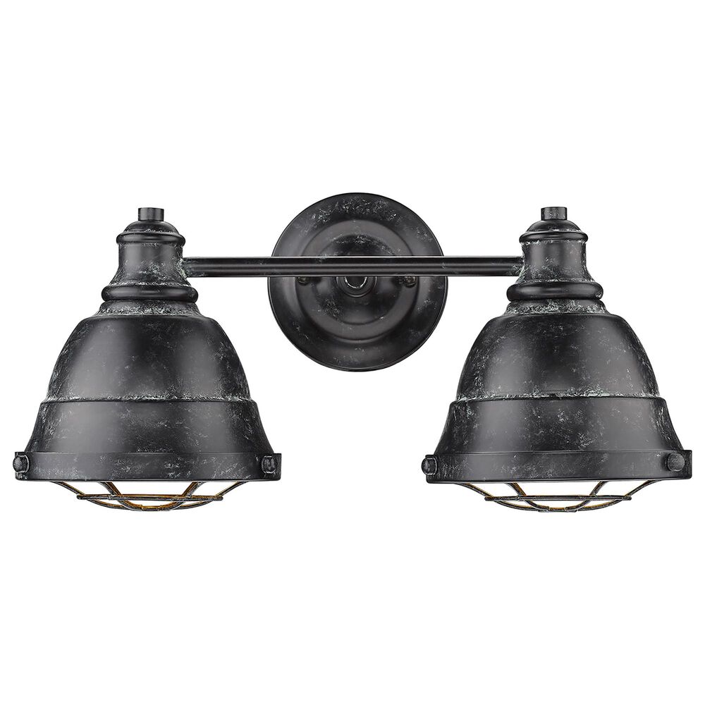 Golden Lighting Bartlett 2-Light Bath Vanity in Black Patina, , large