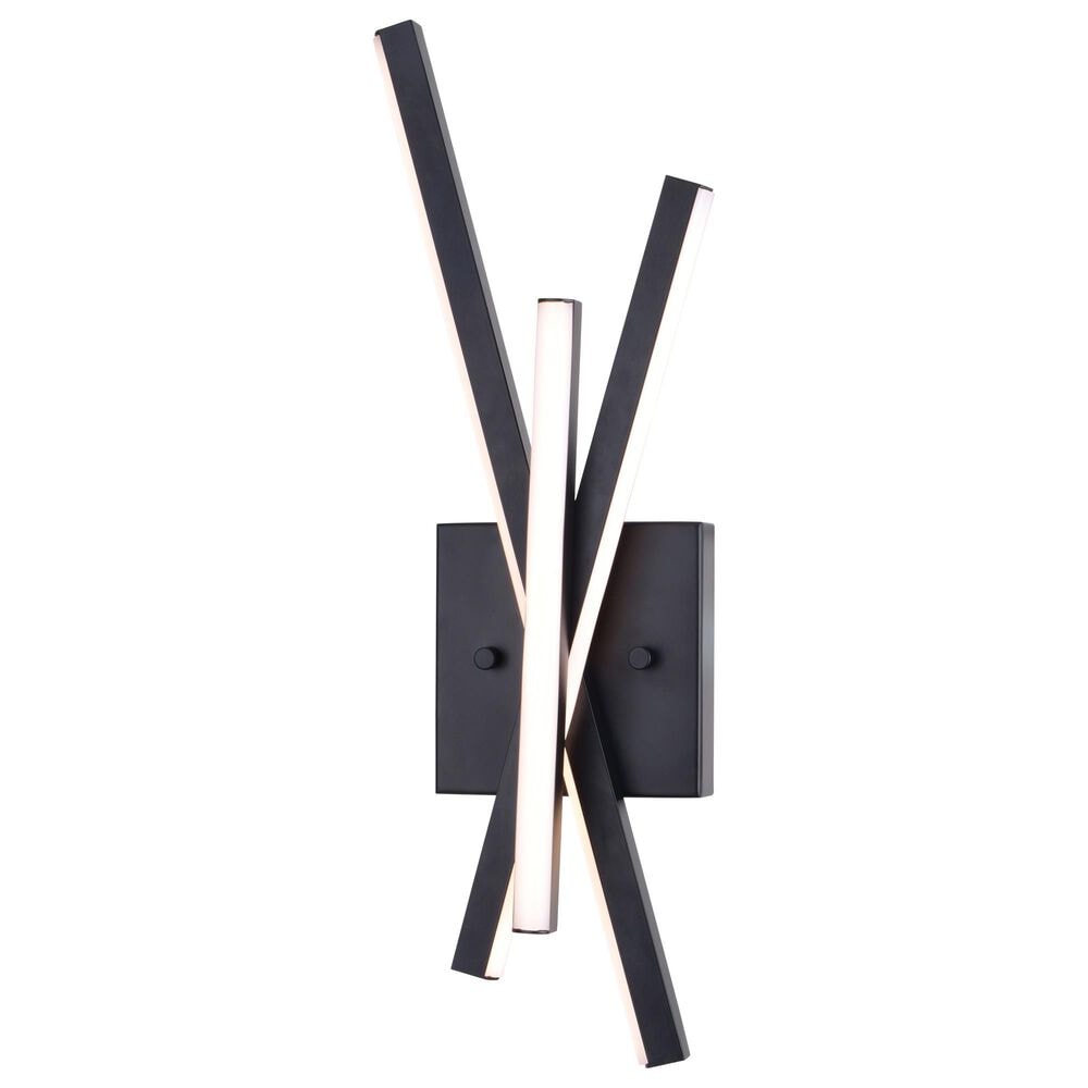 Vaxcel Barcelo 1-Light Wall Sconce in Matte Black, , large