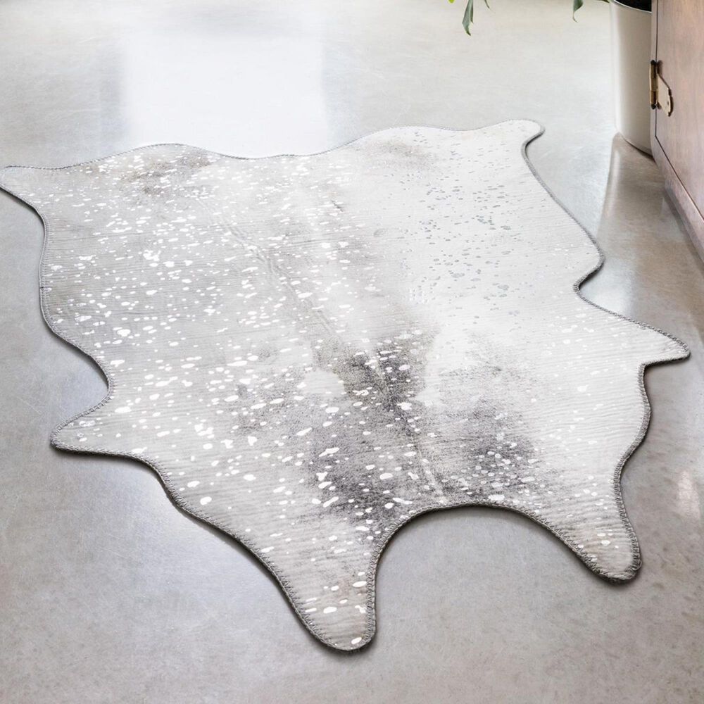 Loloi II Odessa ODE-02 3&#39;10&quot; x 5&#39; Silver and Grey Area Rug, , large