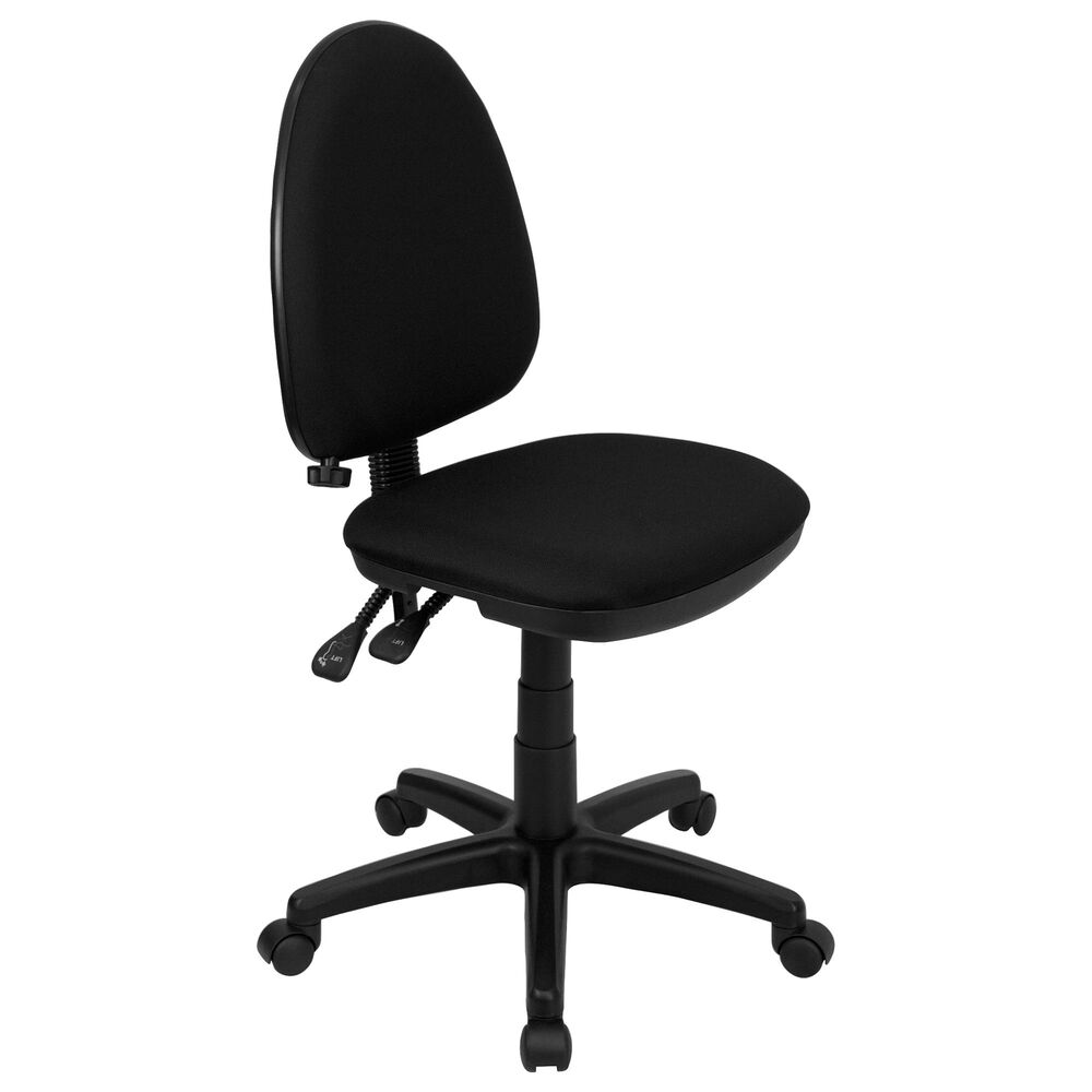 Flash Furniture Swivel Task Chair in Black, , large