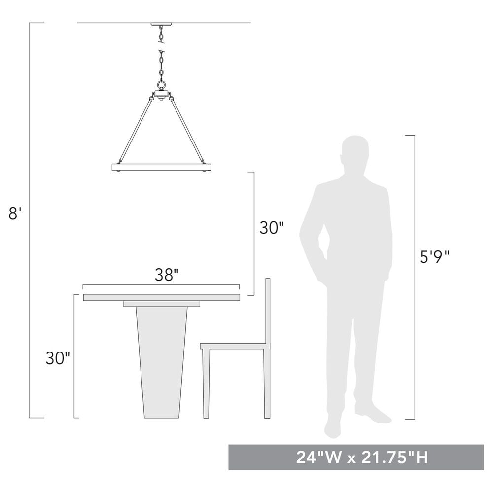 Golden Lighting Castile 6-Light Chandelier in Matte Black, , large