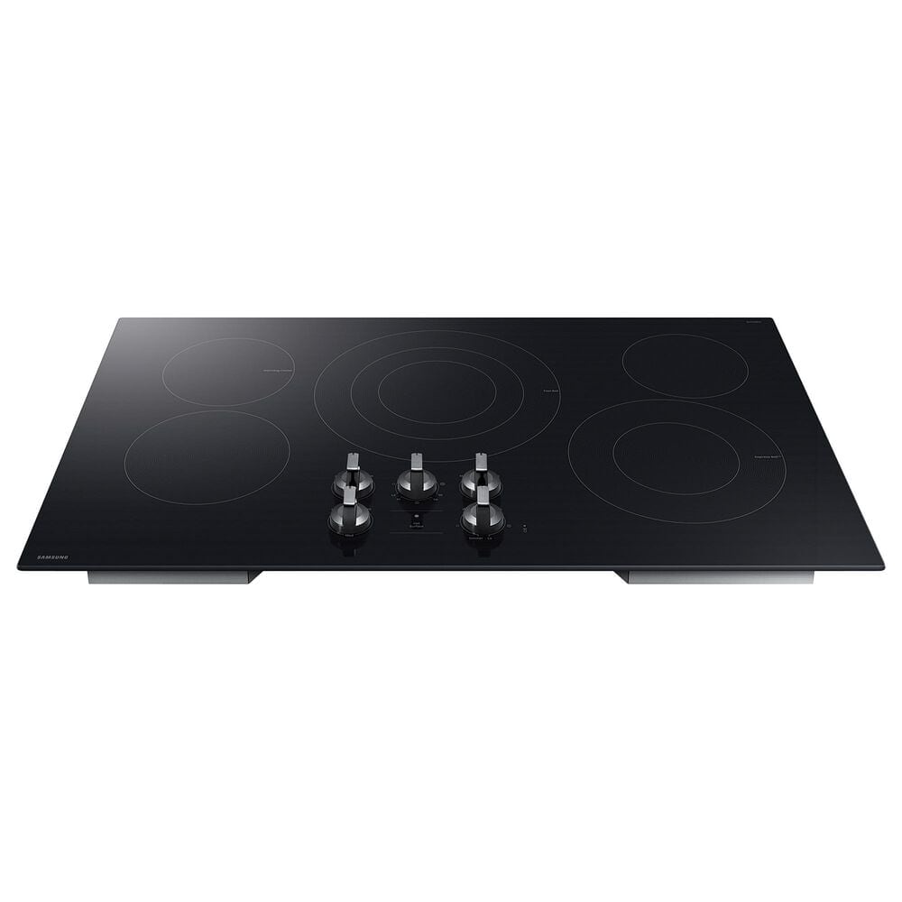 Samsung 36&quot; Electric Cooktop with Illuminated Knobs in Black, , large