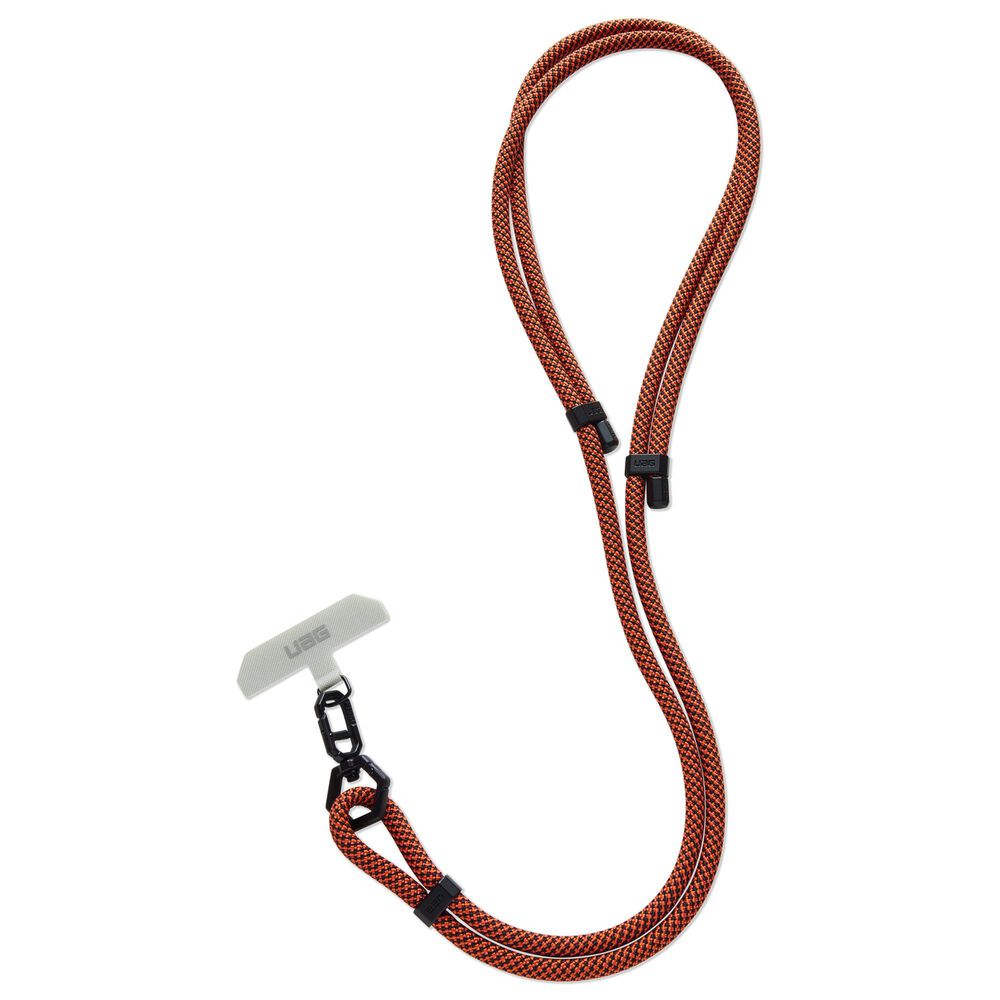 UAG Civilian Crossbody Slim Lanyard in Rust and Black, , large