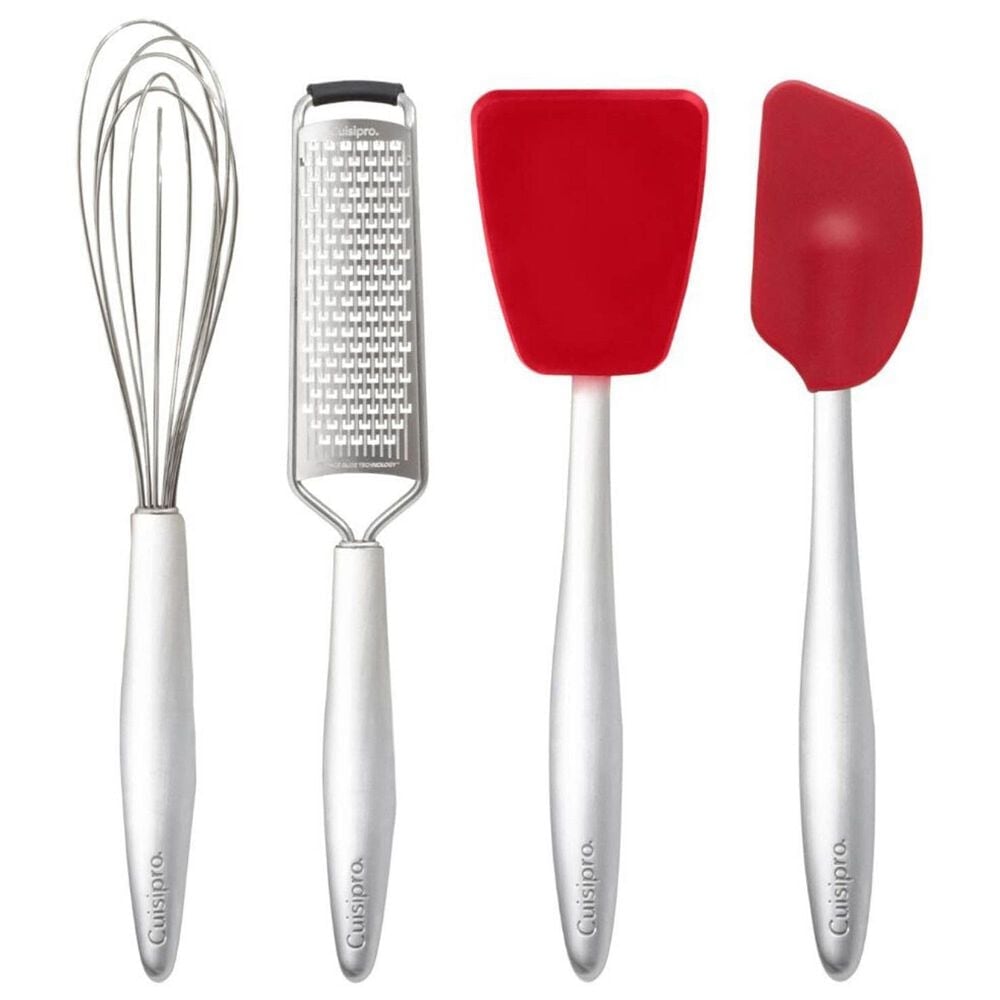 Cuisipro Piccolo 4-Piece Mini Baking Set in Red and Stainless Steel, , large