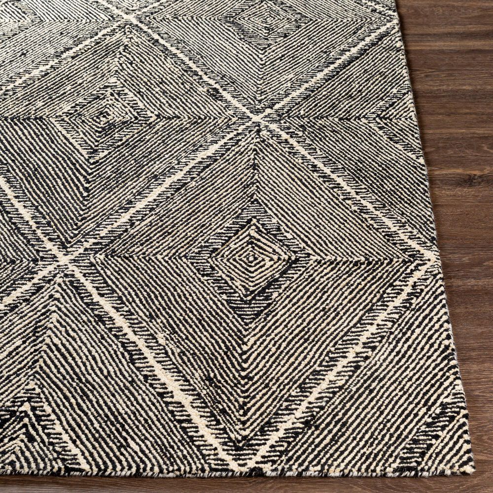 Surya Maroc MAR-2322  2&#39; x 3&#39; Black and Beige Area Rug, , large