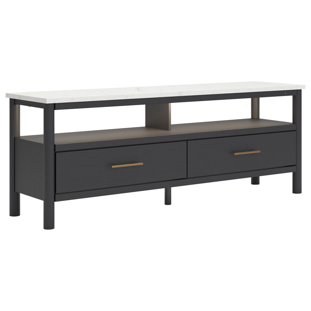Ashley Cadmori 71" Extra Large TV Stand in Black and White, , large
