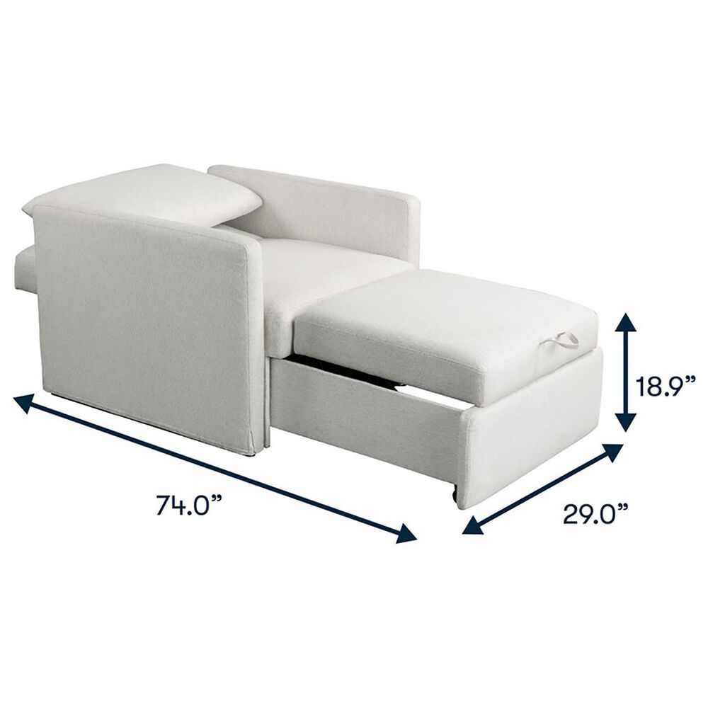 Lifestyle Solutions Blair Convertible Chair in Cream, , large