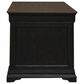 Liberty Furniture Meritage Junior Executive Desk in Aged Charcoal and Caramel, , large