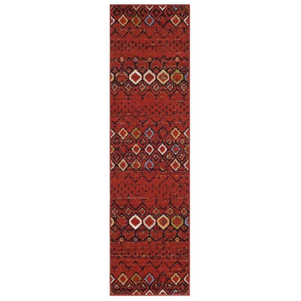 Safavieh Amsterdam AMS108D-28 2&#39;3&quot; x 8&#39; Terracotta/Multi Runner, , large