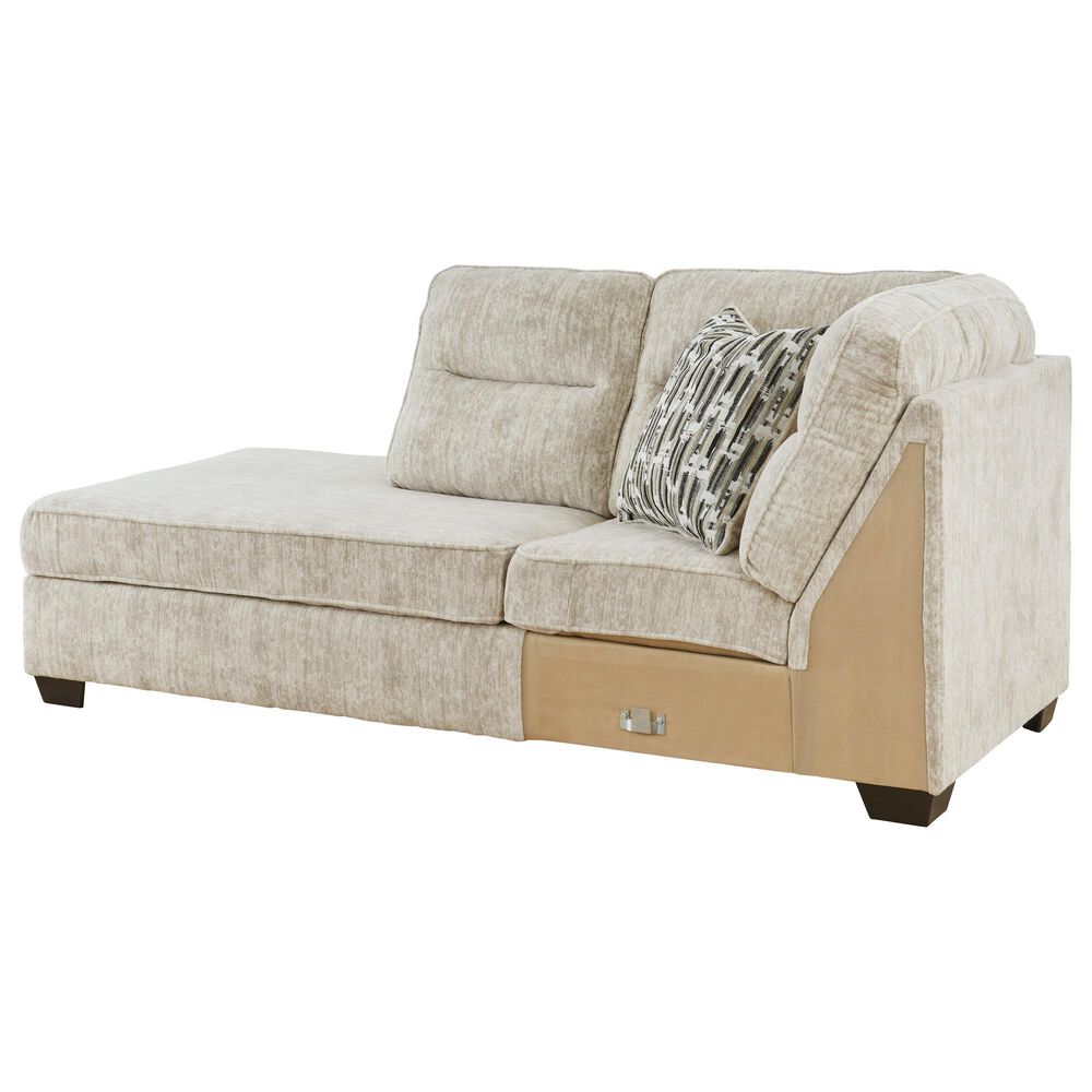 Ashley Lonoke 2-Piece Left Facing Sectional with Chaise in Parchment, , large