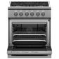 Fisher & Paykel 30" Freestanding Natural Gas Range with 4 Burners in Stainless Steel, , large