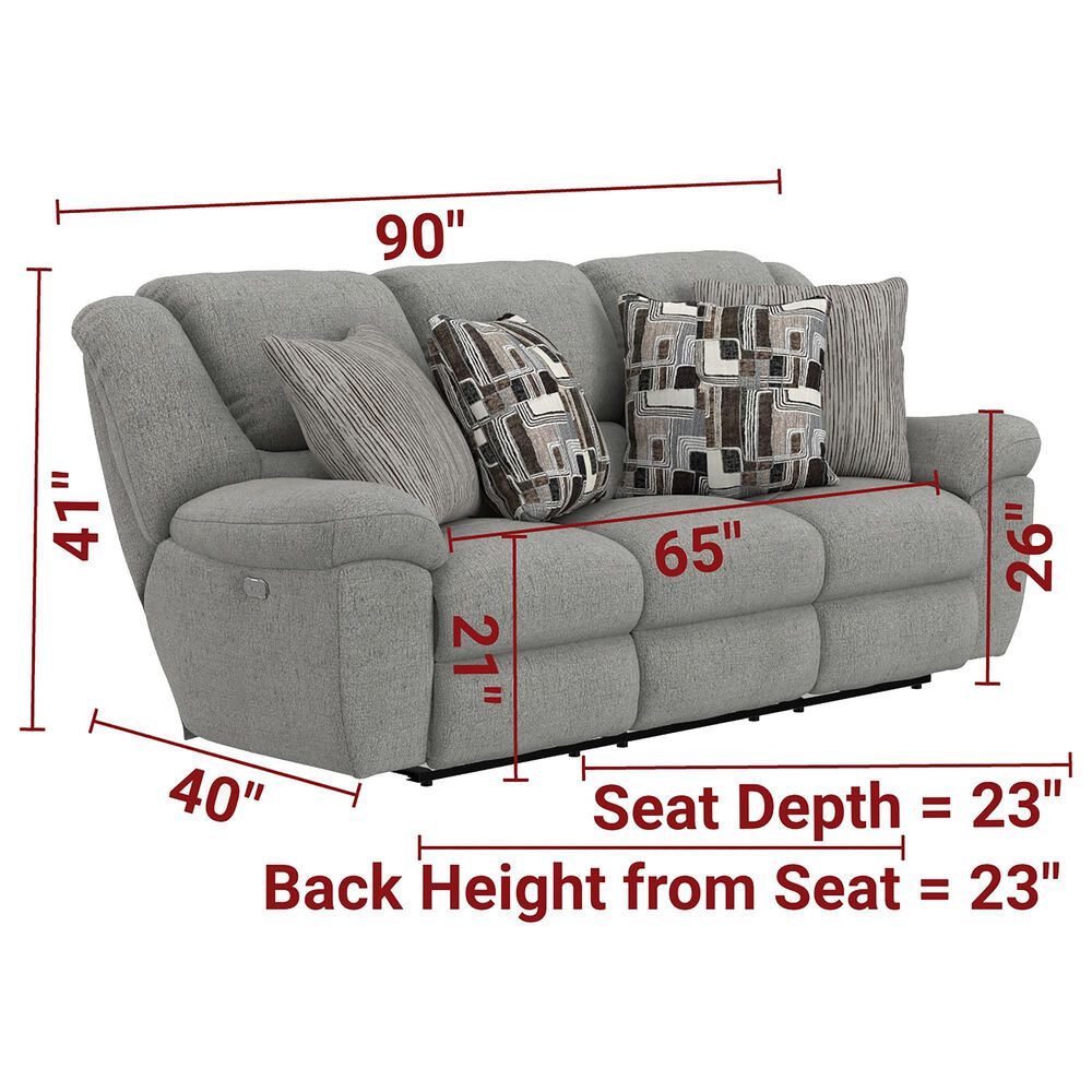 Catnapper Trifecta Manual Reclining Sofa with Drop Down Table in Nature, , large