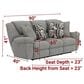 Catnapper Trifecta Manual Reclining Sofa with Drop Down Table in Nature, , large