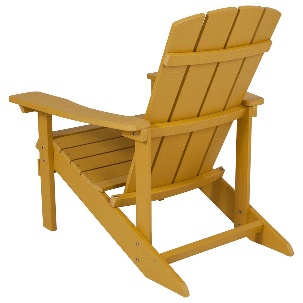 Flash Furniture Charlestown Adirondack Chair in Yellow, , large