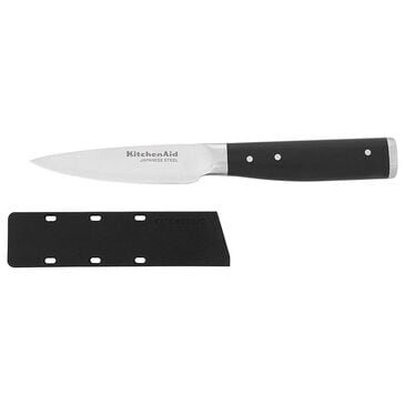 KitchenAid Gourmet 3.5" Forged Paring Knife with Sheath in Stainless Steel and Black, , large