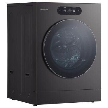 LG 5.8 Cu. Ft. Smart Front Load Washer in Brushed Black Steel, , large