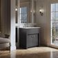 Kohler Alouette 30" Single Bathroom Vanity in Ferrous Grey with 2 cm White Quartz Top and Rectangular Sink, , large