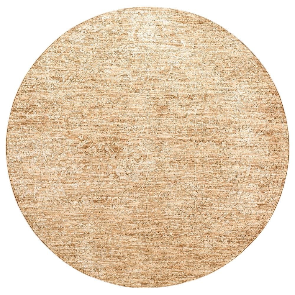 Surya Masterpiece MPC-2314 Beige, Tan and Medium Brown 7"10" Round Area Rug, , large