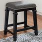 Linon Home Decor Kennedy Counter Stool in Black, , large