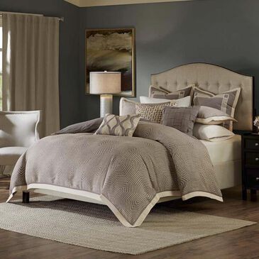 Goldstar Bedding 8-Piece Queen Comforter Set in Grey, , large
