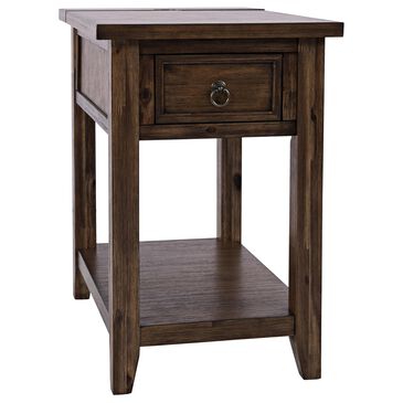 Waltham Bakersfield Power Chair Side Table in Brown, , large
