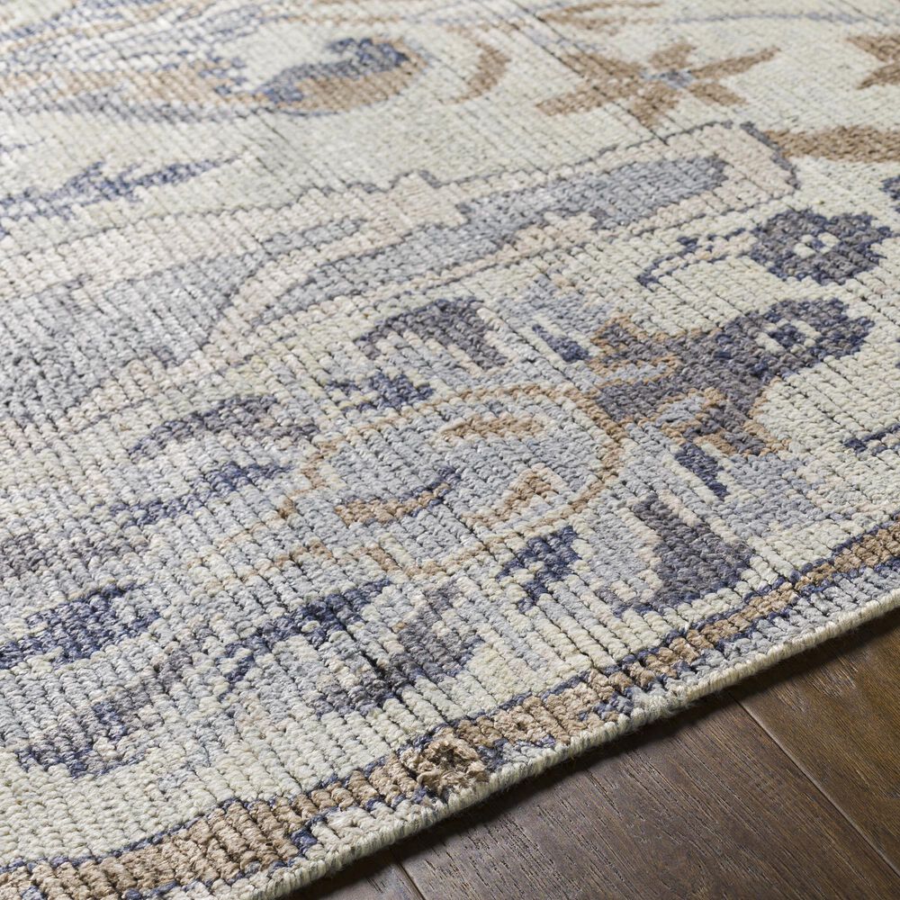 Surya Kushal 2&#39; x 3&#39; Silver Gray, Off White, Gray, Taupe and Ivory Area Rug, , large