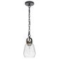 Cal Lighting Kavala 1-Light Pendant Light in Black and Antique Brass, , large