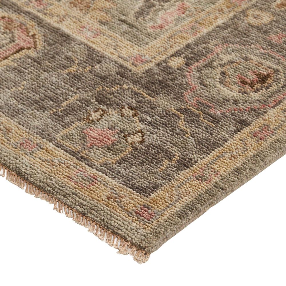 Feizy Carrington 5&#39;6&quot; x 8&#39;6&quot; Gray and Pink Area Rug, , large