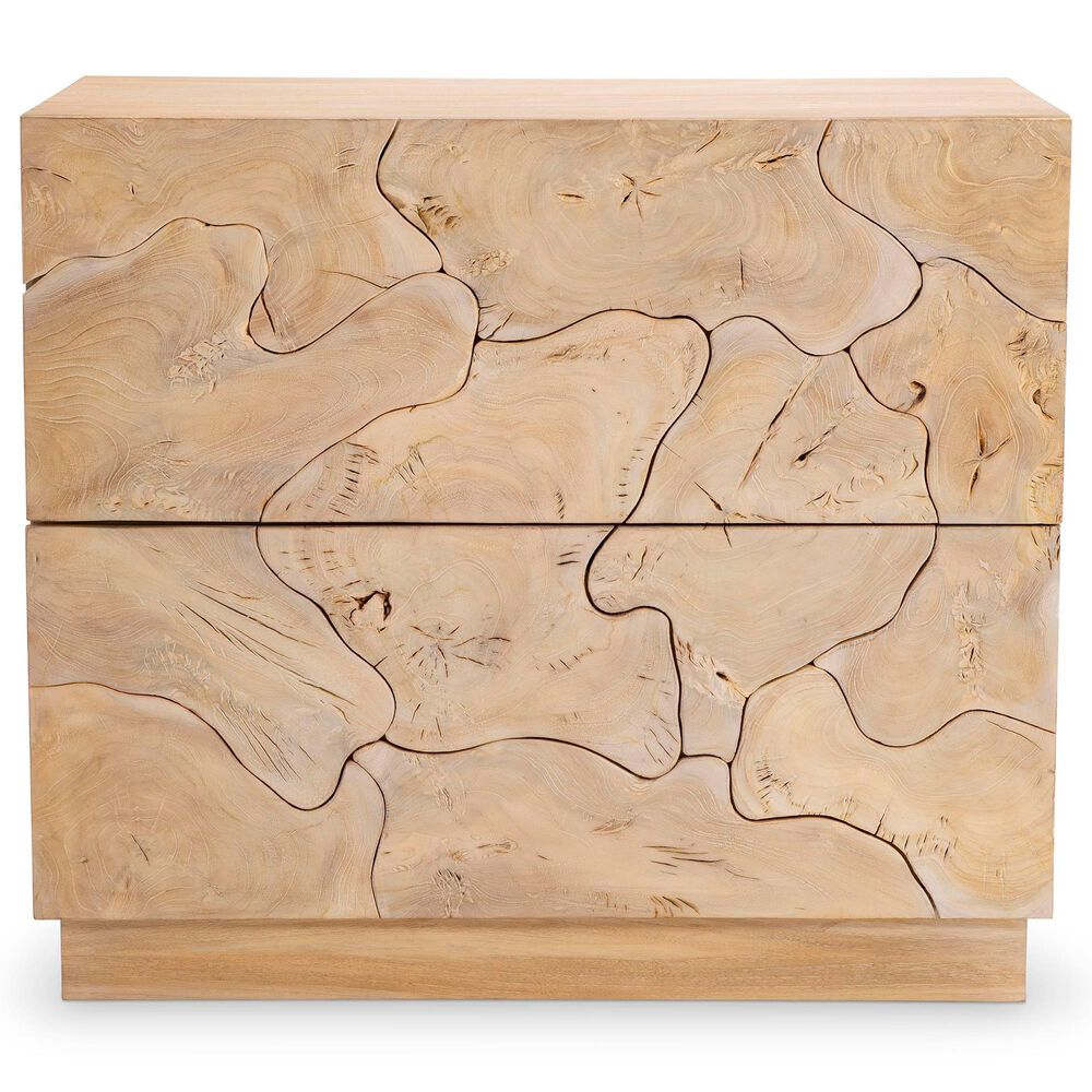 Bernhardt Calavaras 2-Drawer Nightstand in Bleached Teak, , large