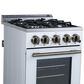 Forno Lamazze 20" Freestanding Gas Range in White, , large