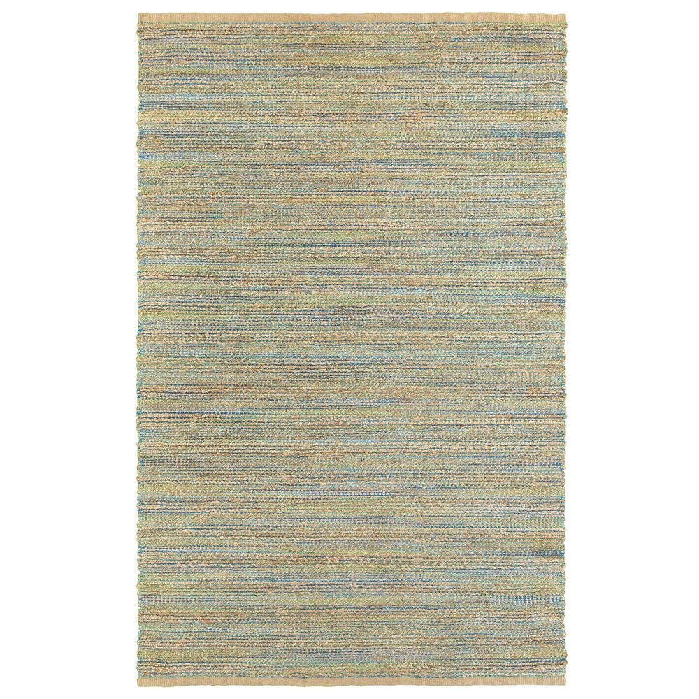 L&R Resources Natural Fiber 5" x 7"9" Blue and Green Area Rug, , large