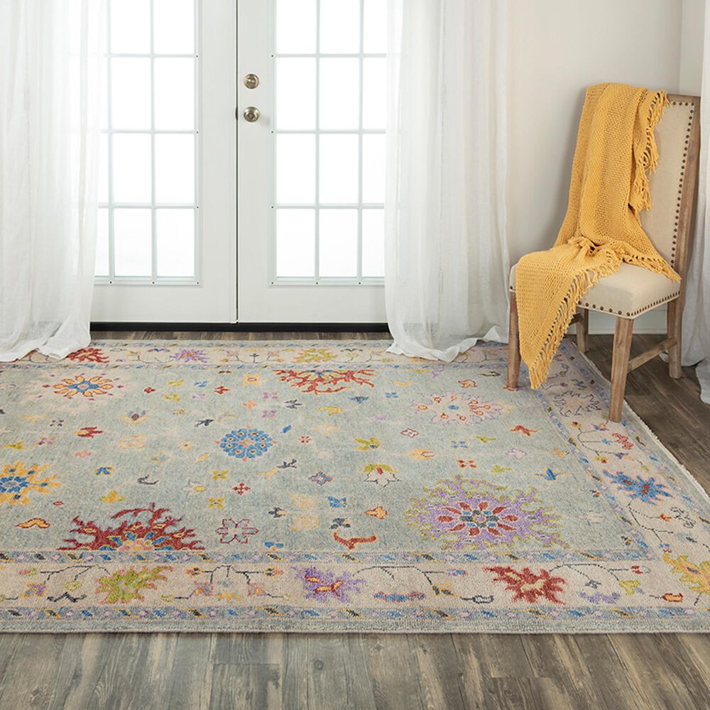 RIZZY Envision Bulbs Vines 6&#39; x 9&#39; Gray and Beige Area Rug, , large