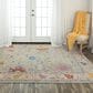 RIZZY Envision Bulbs Vines 6" x 9" Gray and Beige Area Rug, , large