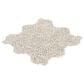 Soho Studio Pebblestone Lovina White Micro 12" x 12" Natural Stone Mosaic Sheet, , large