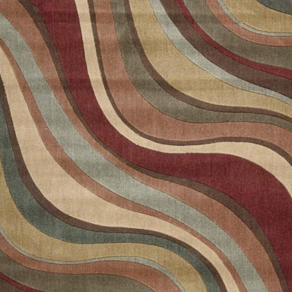 Nourison Somerset ST81 5&#39;6&quot; Round Multicolor Area Rug, , large