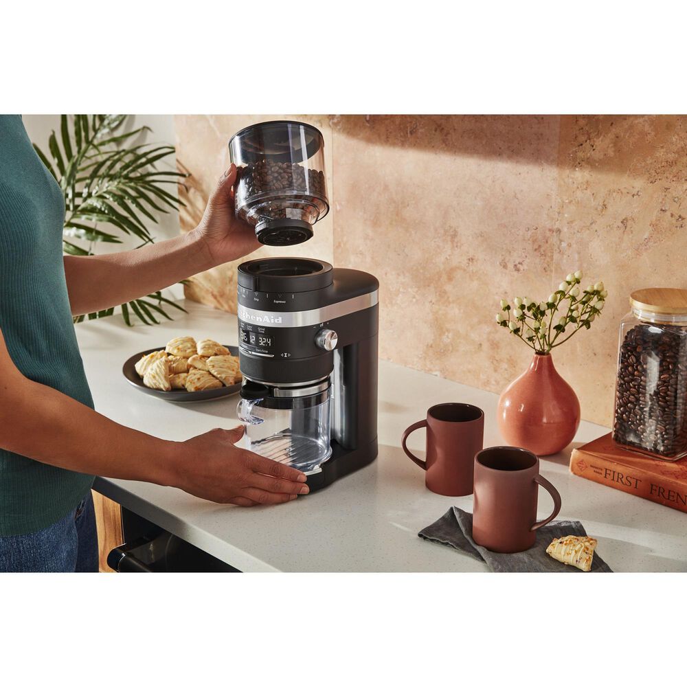 KitchenAid Burr Coffee Grinder in Black Matte, , large