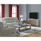 Ashley Forest Lake Power Reclining Loveseat with Console and Adjustable Headrest in Alloy Velvet, , large