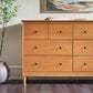 Walker Edison Spencer 6-Drawer Dresser in Caramel, , large